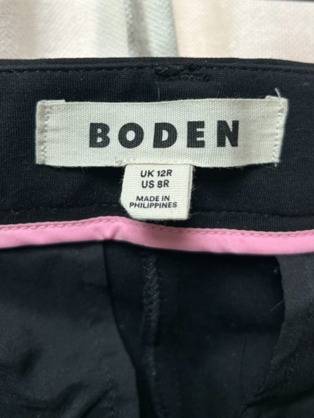 Boden Black Pimlico Ponte Trousers - US Size 8